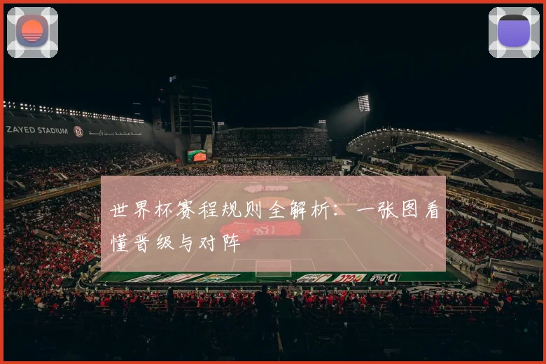 世界杯赛程规则全解析：一张图看懂晋级与对阵